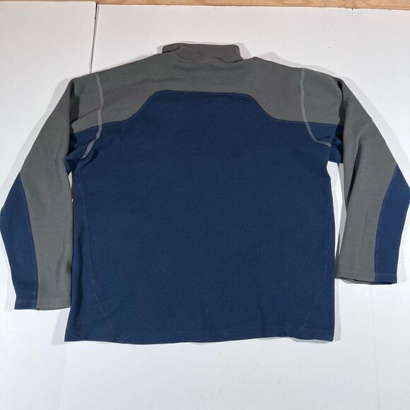 The North Face 1/4 Zip Two Tone Fleece Jacket Chest Pocket Men's Medium - Picture 6 of 7